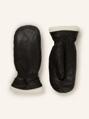 Hestra Skórzane Rękawiczki Boda Mitt schwarz