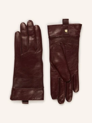 Hestra Skórzane Rękawiczki Diana rot