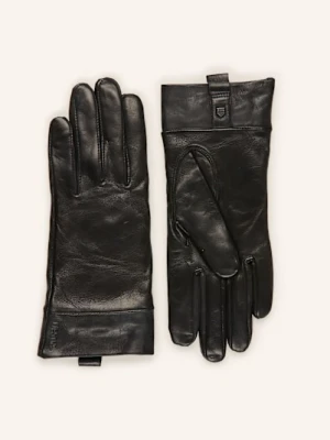 Hestra Skórzane Rękawiczki Diana schwarz