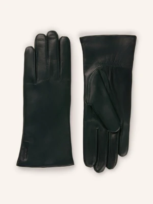 Hestra Skórzane Rękawiczki Elisabeth gruen CIEMNOZIELONY