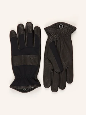 Hestra Skórzane Rękawiczki Gneis schwarz