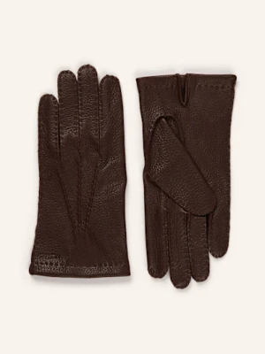 Hestra Skórzane Rękawiczki Henry braun