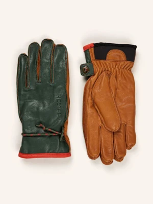 Hestra Skórzane Rękawiczki Wakayma gruen