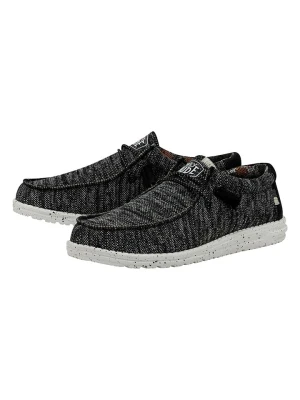 Hey Dude Slippersy "Wally Sox" w kolorze czarno-białym rozmiar: 46