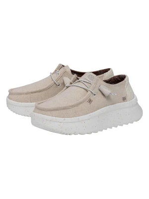 Hey Dude Slippersy "Wendy Peak Chambray" w kolorze kremowym rozmiar: 40