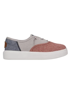Hey Dude Sneakersy "Conway Youth Craft Linen" w kolorze biało-niebiesko-czerwonym rozmiar: 30