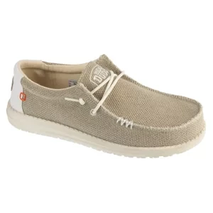 Hey Dude Wally Braided 40003-1LB, Męskie, Beżowe, buty sneakers, tkanina, rozmiar: 41