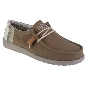 Hey Dude Wally Break Stitch 40015-3VG, Męskie, Zielone, buty sneakers, tkanina, rozmiar: 41