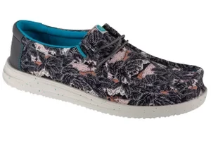 Hey Dude Wally H2O Tropical 40702-0HI, Męskie, Czarne, buty sneakers, tkanina, rozmiar: 40