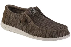 Hey Dude Wally Sox 40019-255, Męskie, Brązowe, buty sneakers, tkanina, rozmiar: 41