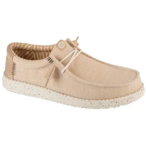 Hey Dude Wally Stretch Sox 41898-0LZ, Męskie, Beżowe, buty sneakers, tkanina, rozmiar: 40