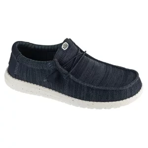 Hey Dude Wally Stretch Sox 41898-410, Męskie, Granatowe, buty sneakers, tkanina, rozmiar: 41