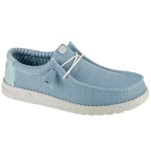 Hey Dude Wally Stretch Sox 41898-4TS, Męskie, Niebieskie, buty sneakers, tkanina, rozmiar: 41