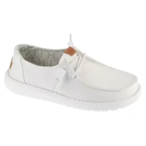 Hey Dude Wendy Stretch Canvas 40902-100, Damskie, Białe, buty sneakers, tkanina, rozmiar: 36