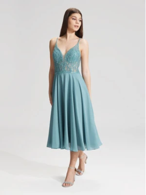Hey Kyla Sukienka koktajlowa 5AC106HK Niebieski Slim Fit