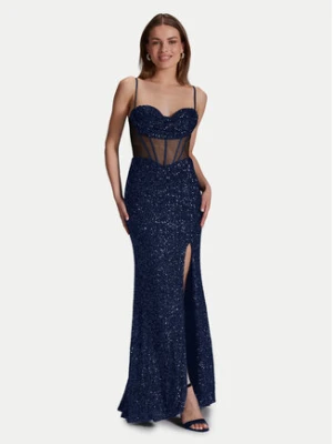 Hey Kyla Sukienka wieczorowa 5AI064HK Granatowy Regular Fit