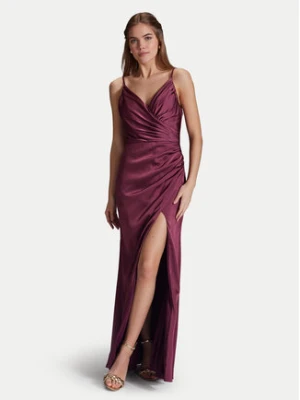 Hey Kyla Sukienka wieczorowa 5AI075HK Bordowy Slim Fit