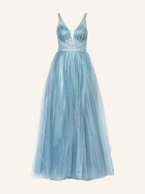 Hey Kyla Sukienka Wieczorowa Z Cekinami I Ozdobnymi Kamykami blau