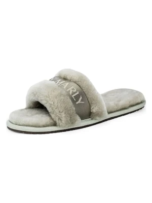 Hey Marly Kapcie w kolorze szarym ze skóry jagnięcej rozmiar: 38