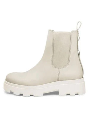 Hey Marly Skórzane botki w kolorze kremowym rozmiar: 37