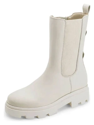 Hey Marly Skórzane botki w kolorze kremowym rozmiar: 40