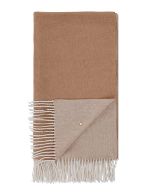 Hey Marly Wełniany szal "Classic" w kolorze kremowo-beżowym - 250 x 65 cm rozmiar: onesize