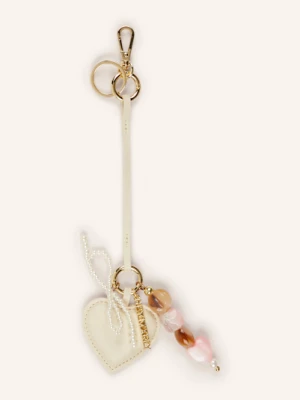Hey Marly Zawieszka Do Torby Heart & Pearls beige