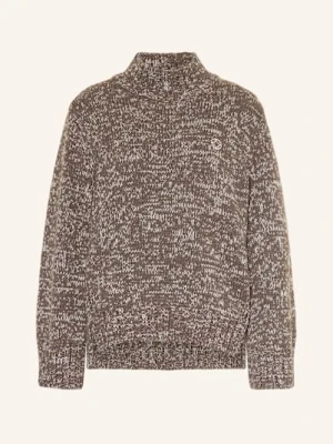 Heyanno Sweter Mmhgrace Z Mieszanki Materiałów braun