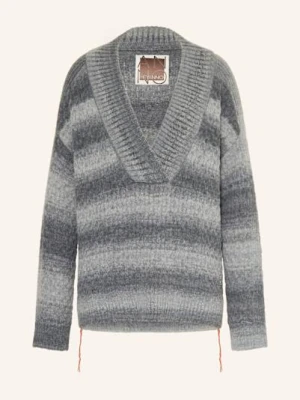 Heyanno Sweter Mmhmild Z Dodatkiem Alpaki grau