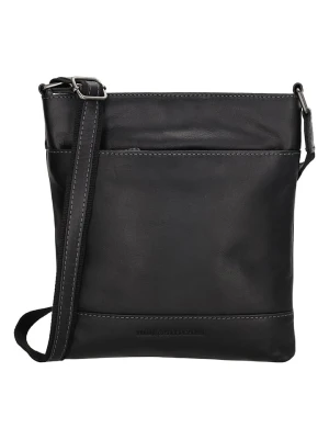 HIDE & STITCHES Skórzana torebka "Japura" w kolorze czarnym - 22 x 27 x 2 cm rozmiar: onesize