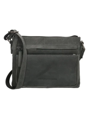 HIDE & STITCHES Skórzana torebka w kolorze antracytowym - 23 x 17 x 5 cm rozmiar: onesize