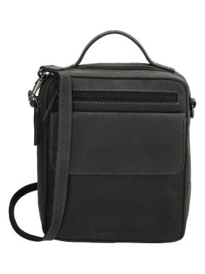 HIDE & STITCHES Skórzana torebka w kolorze czarnym - 20 x 23,5 x 8 cm rozmiar: onesize