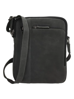 HIDE & STITCHES Skórzana torebka w kolorze czarnym - 24 x 19 x 4,5 cm rozmiar: onesize