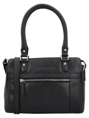 HIDE & STITCHES Skórzana torebka w kolorze czarnym - 35 x 22 x 8 cm rozmiar: onesize