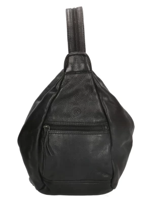 HIDE & STITCHES Skórzany plecak w kolorze czarnym - 32 x 34 x 15 cm rozmiar: onesize