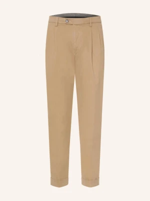 Hiltl Chinosy O Kroju Extra Slim Fit braun CAMELOWY