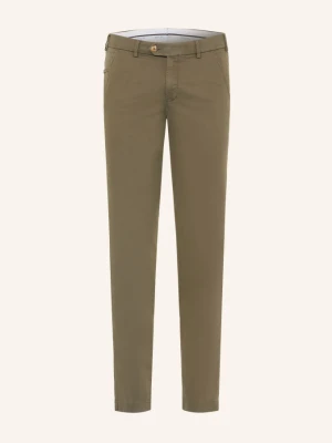 Hiltl Chinosy O Kroju Extra Slim Fit gruen OLIWKOWY