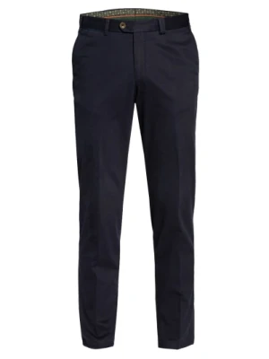 Hiltl Chinosy Peaker-S Regular Fit blau