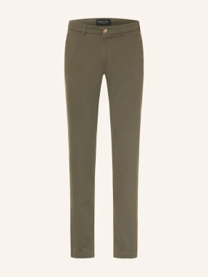 Hiltl Chinosy Taura O Kroju Extra Slim Fit gruen OLIWKOWY