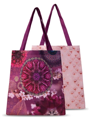 Hip Shopper bag "Aluna" w kolorze fioletowym - 45 x 40 cm rozmiar: 40x45 cm