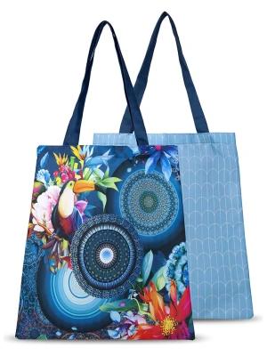 Hip Shopper bag "Cailaini" w kolorze błękitno-granatowym - 40 x 45 cm rozmiar: 40x45 cm