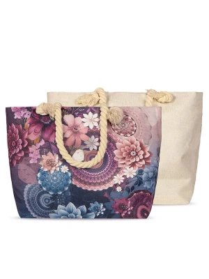 Hip Torba plażowa "Asher" w kolorze jasnoróżowo-niebieskim - 60 x 43 cm rozmiar: onesize
