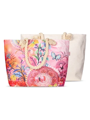 Hip Torba plażowa "Giselah" w kolorze różowo-kremowym - 60 x 43 cm rozmiar: onesize