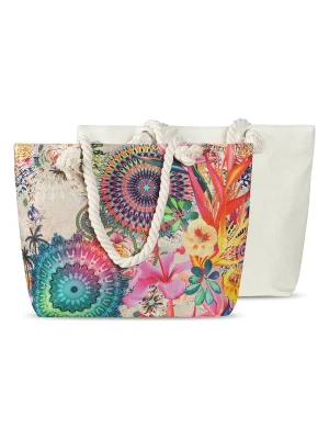 Hip Torba plażowa "Maelli" w kolorze kremowym ze wzorem - 60 x 43 cm rozmiar: onesize