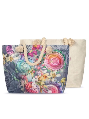 Hip Torba plażowa "Olinga" w kolorze jasnoróżowo-fioletowym - 60 x 43 cm rozmiar: 43x60 cm