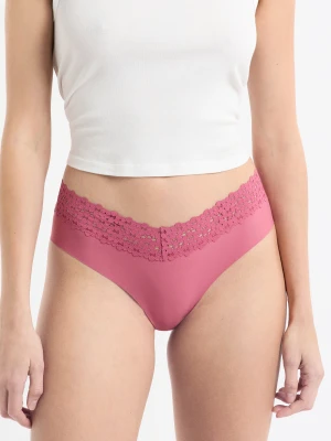 Hipster V-shape z mikrofibry i koronki Etam