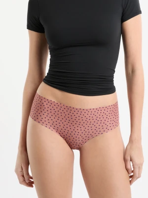 Hipster z mikrofibry bez szwów w serduszka Etam