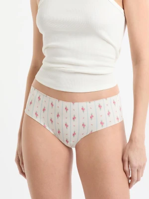 Hipster z mikrofibry bez szwów we wzory Etam