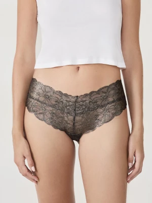 Hipstery V-shape z koronki Etam