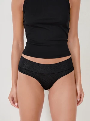 Hipstery z połyskującej mikrofibry Etam